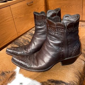 Stallion Zorro cowboy Boots with Crocodile Accents